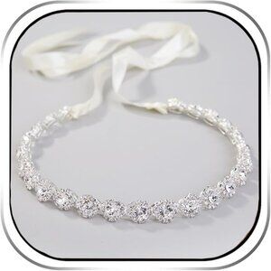 Crystal Wedding Headband Bridal Headpiece Hair Jewelry for Brides and Bridesmaid